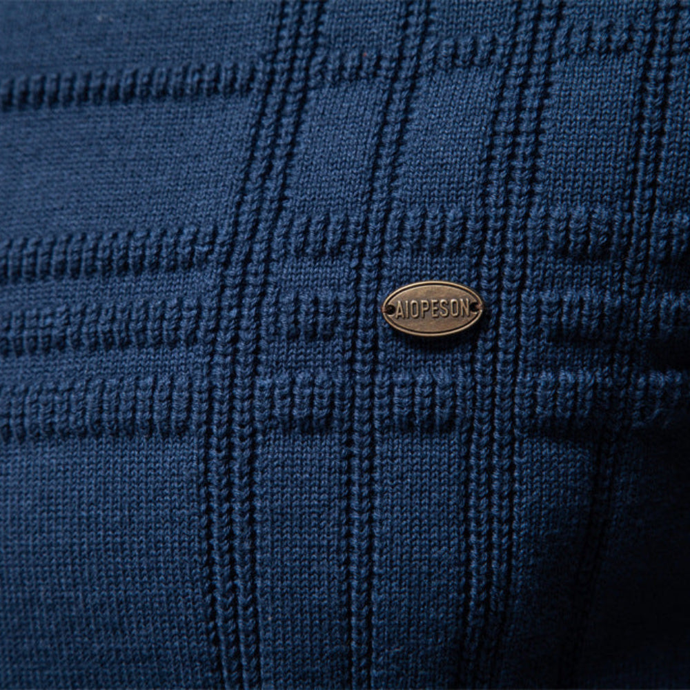 Aiopeson™ | Knitted Sweater with Chest Pattern