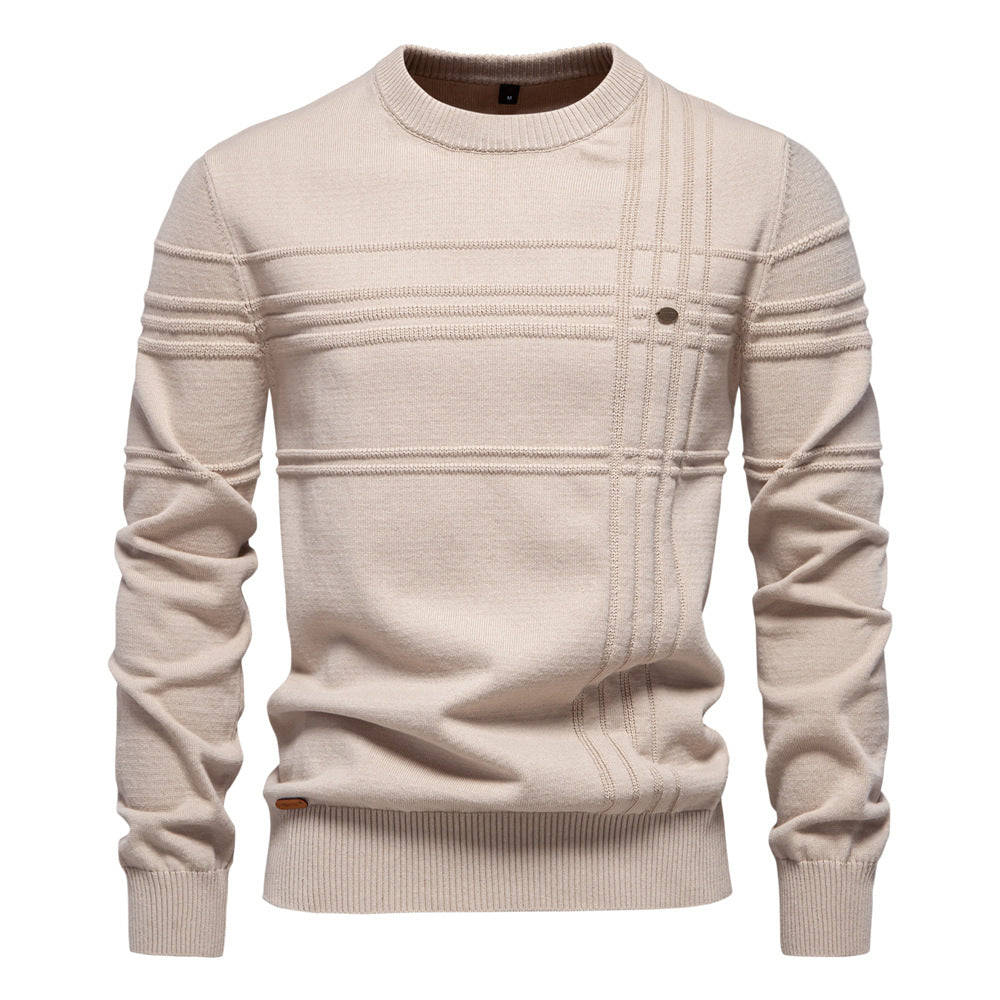Aiopeson™ | Knitted Sweater with Chest Pattern