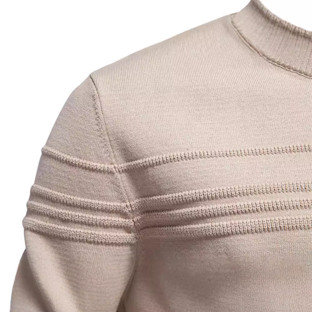 Aiopeson™ | Knitted Sweater with Chest Pattern