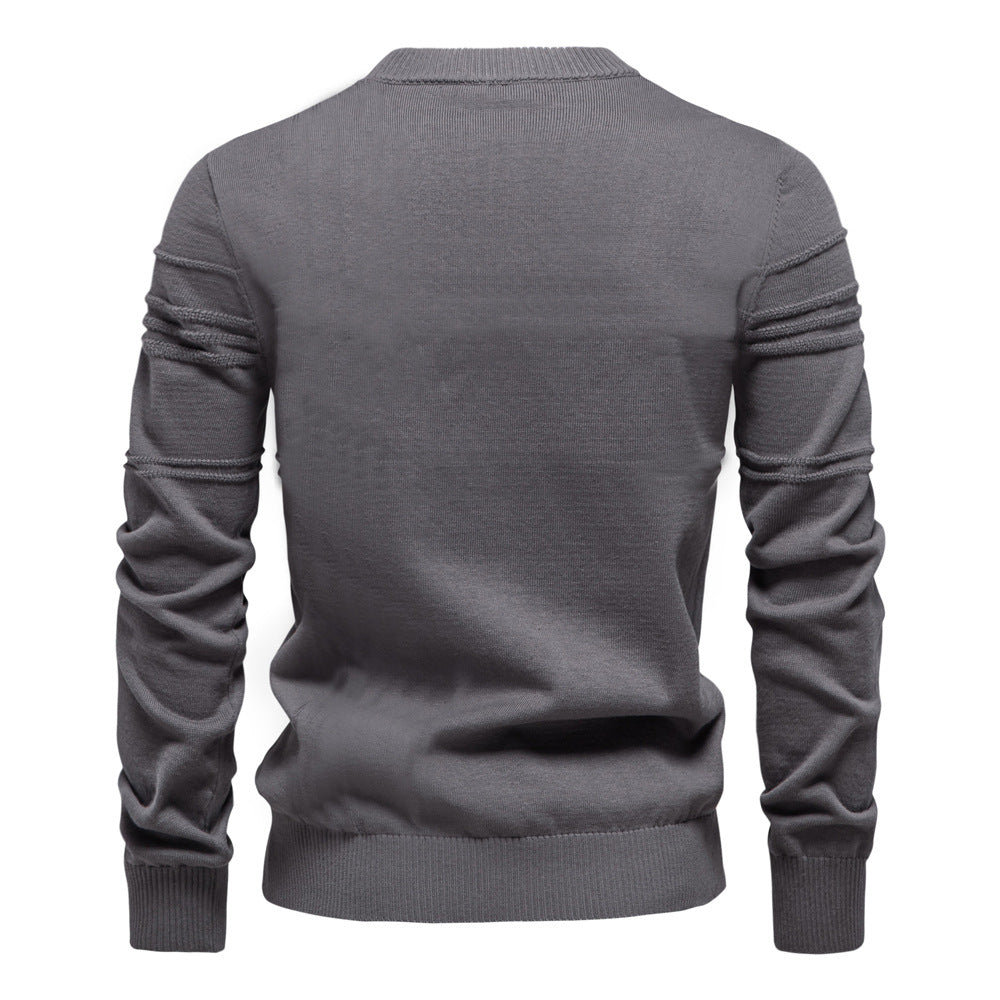 Aiopeson™ | Knitted Sweater with Chest Pattern