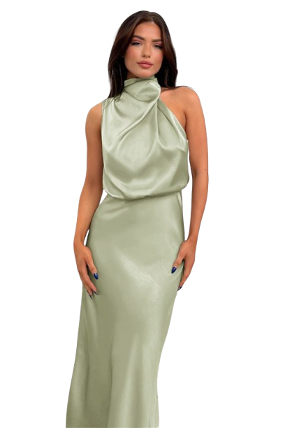 Flavia™ | Glamour Satin Dress
