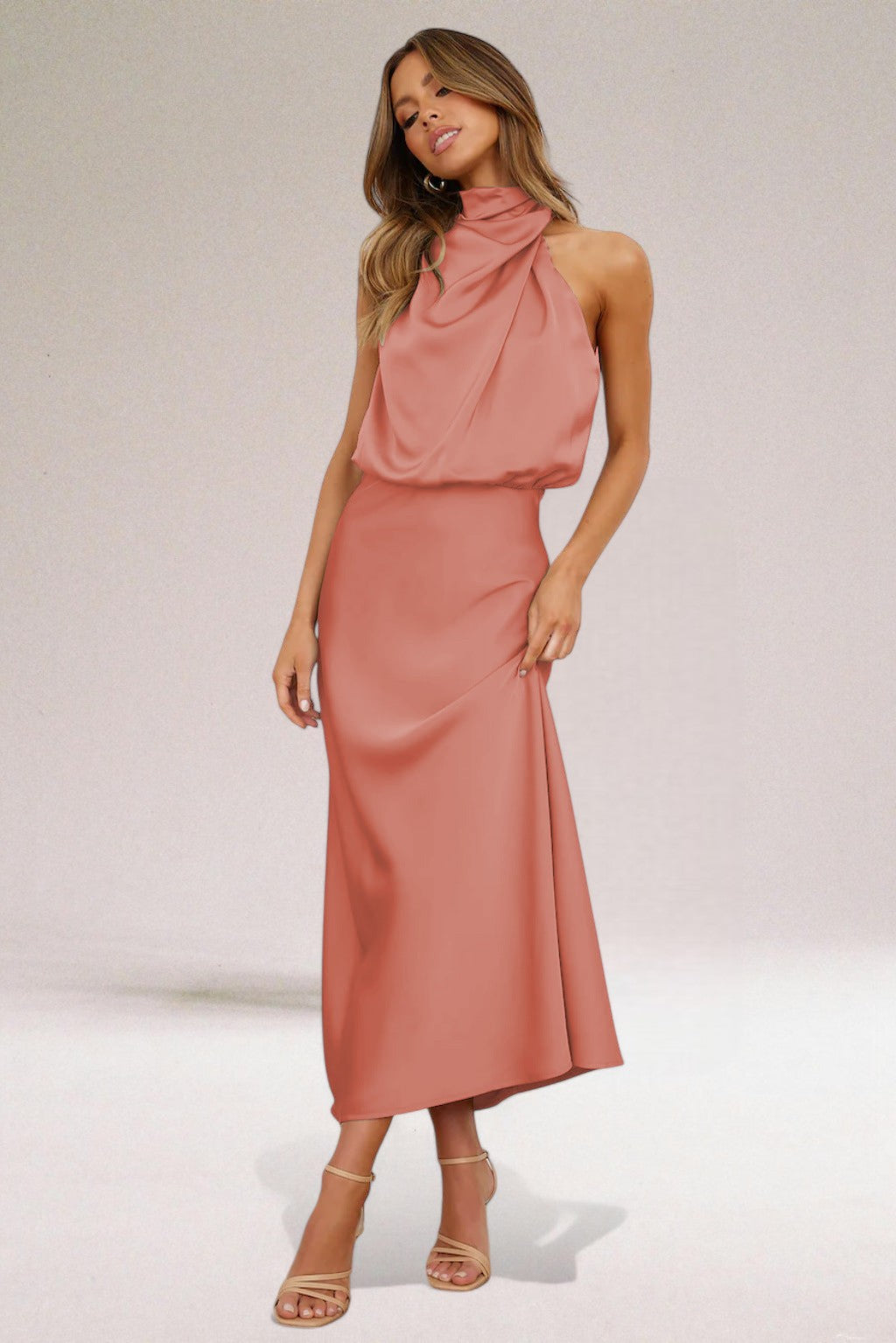 Flavia™ | Glamour Satin Dress