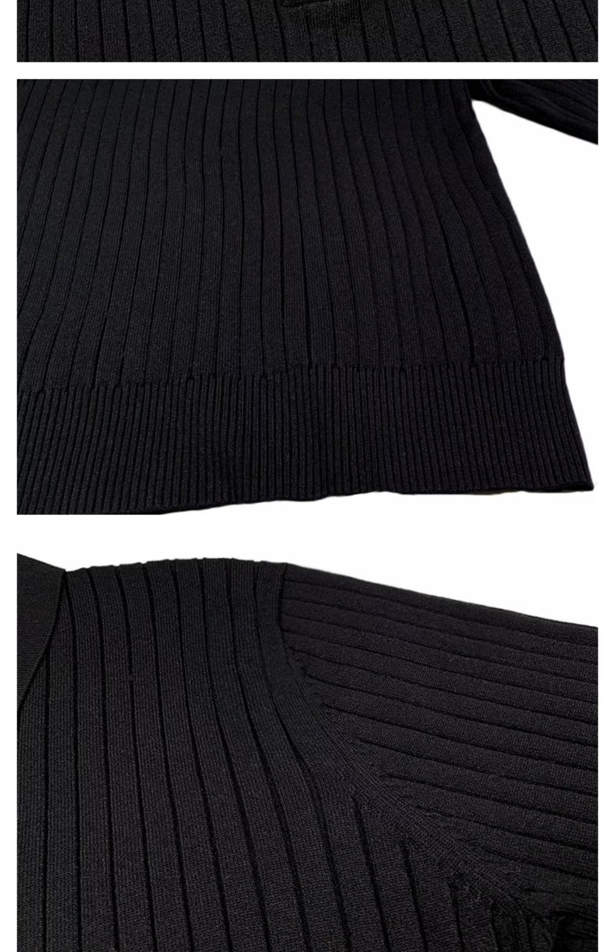 Reykjavik™ | Knitted Polo Sweater in Tricot