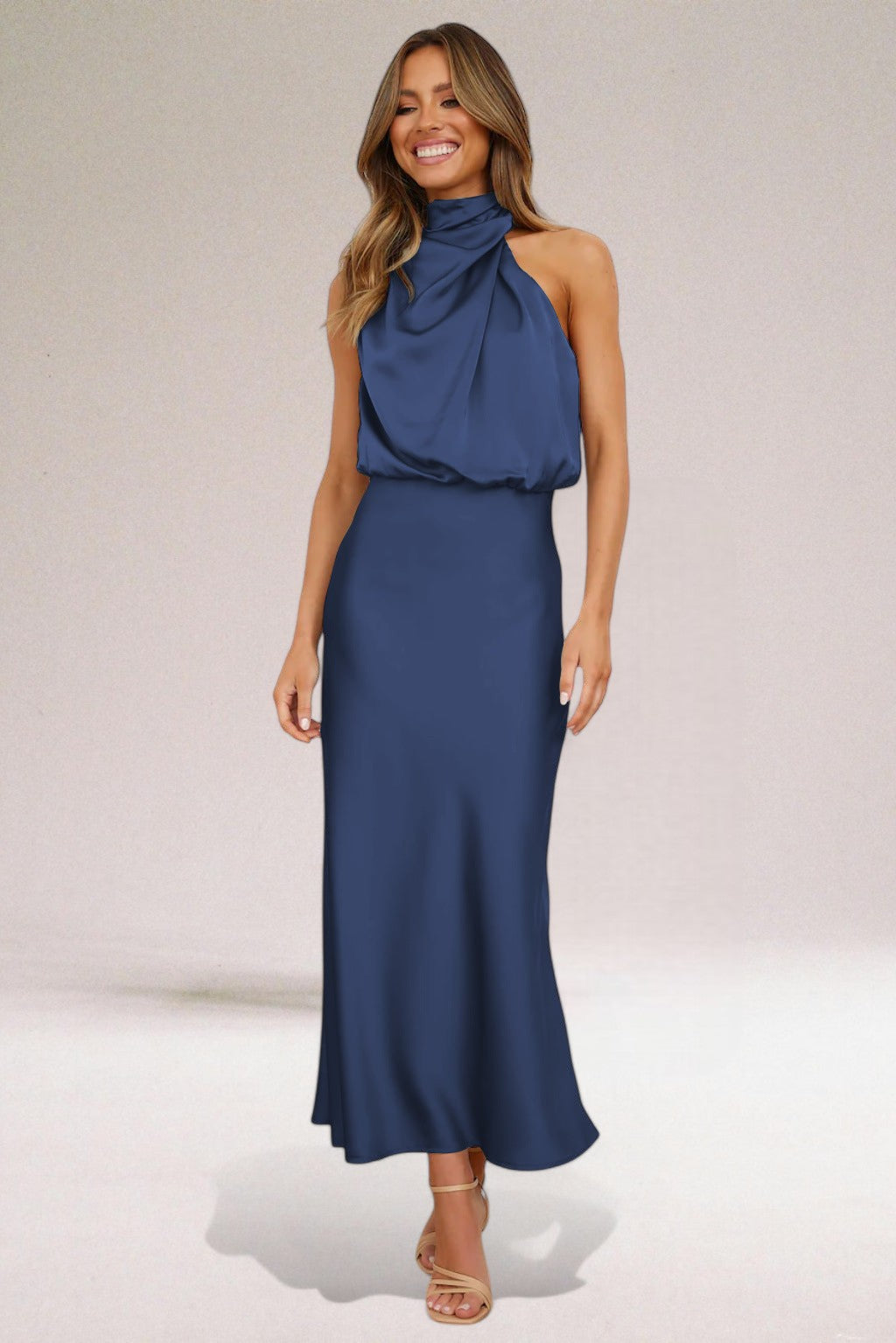 Flavia™ | Glamour Satin Dress