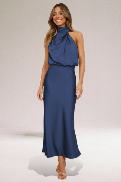 Flavia™ | Glamour Satin Dress