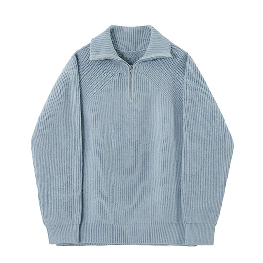 Azure™ | Knitted Sweater with High Collar