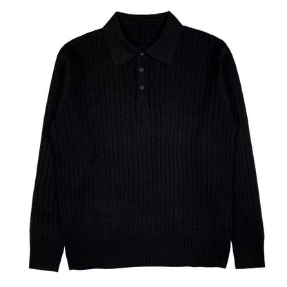 Reykjavik™ | Knitted Polo Sweater in Tricot