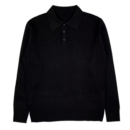 Reykjavik™ | Knitted Polo Sweater in Tricot