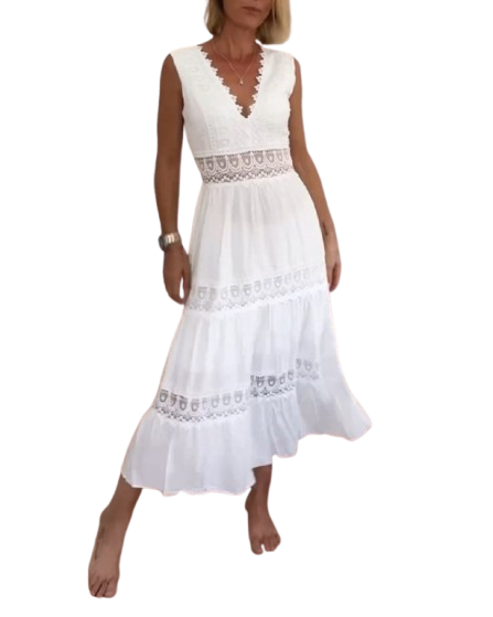 Kim | Lace V-Neck Dress (Almost Sold Out)