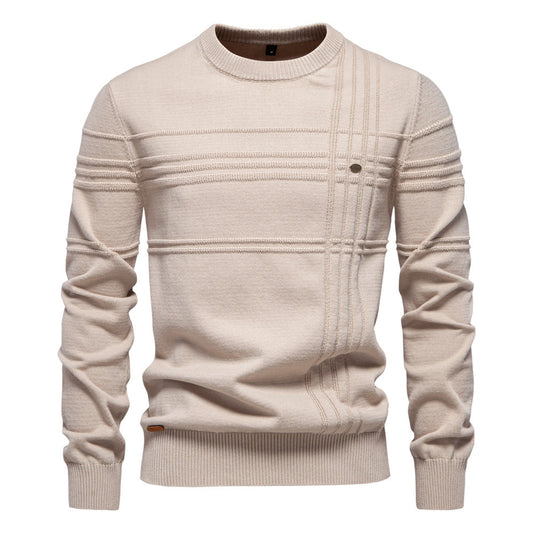 Aiopeson™ | Knitted Sweater with Chest Pattern