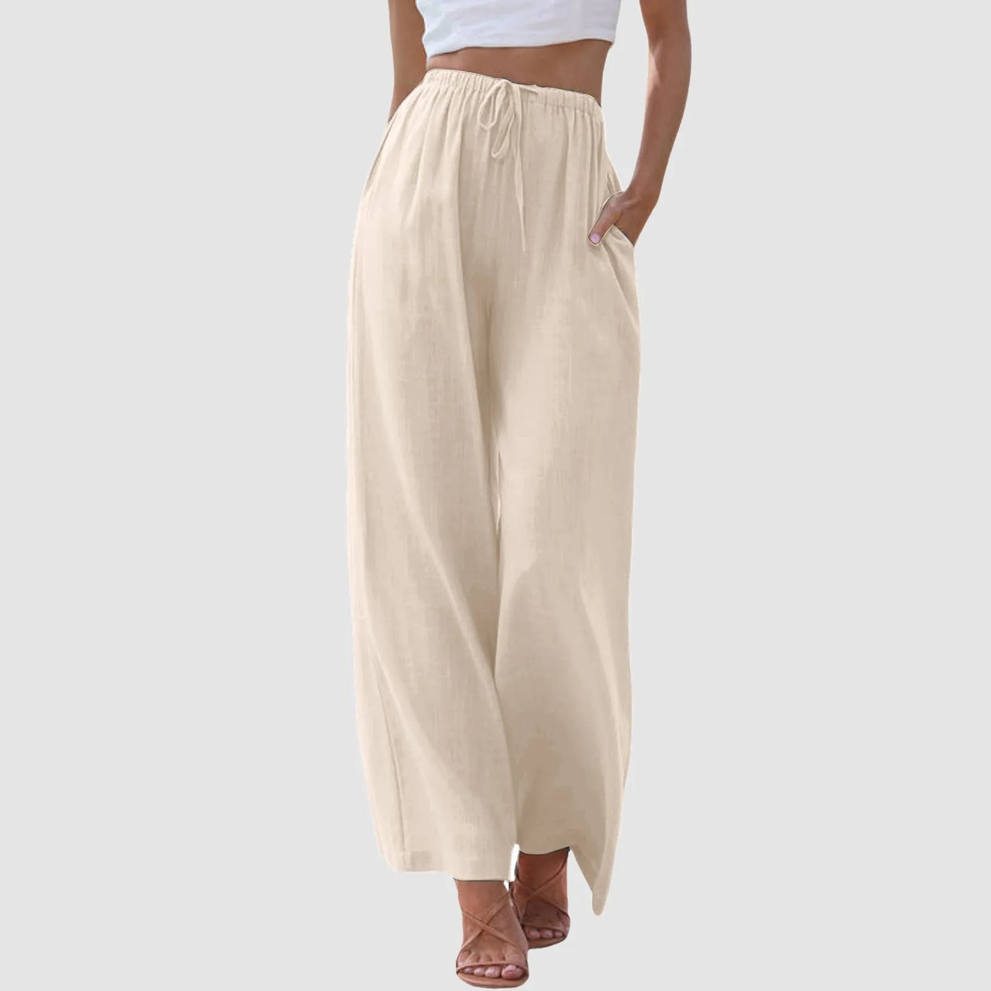 Lenoir™ | High-Waisted Wide-Leg Trousers