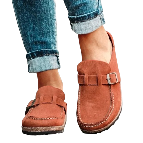 Paloma - Women's Orthopaedic Loafers with Decorative Buckle