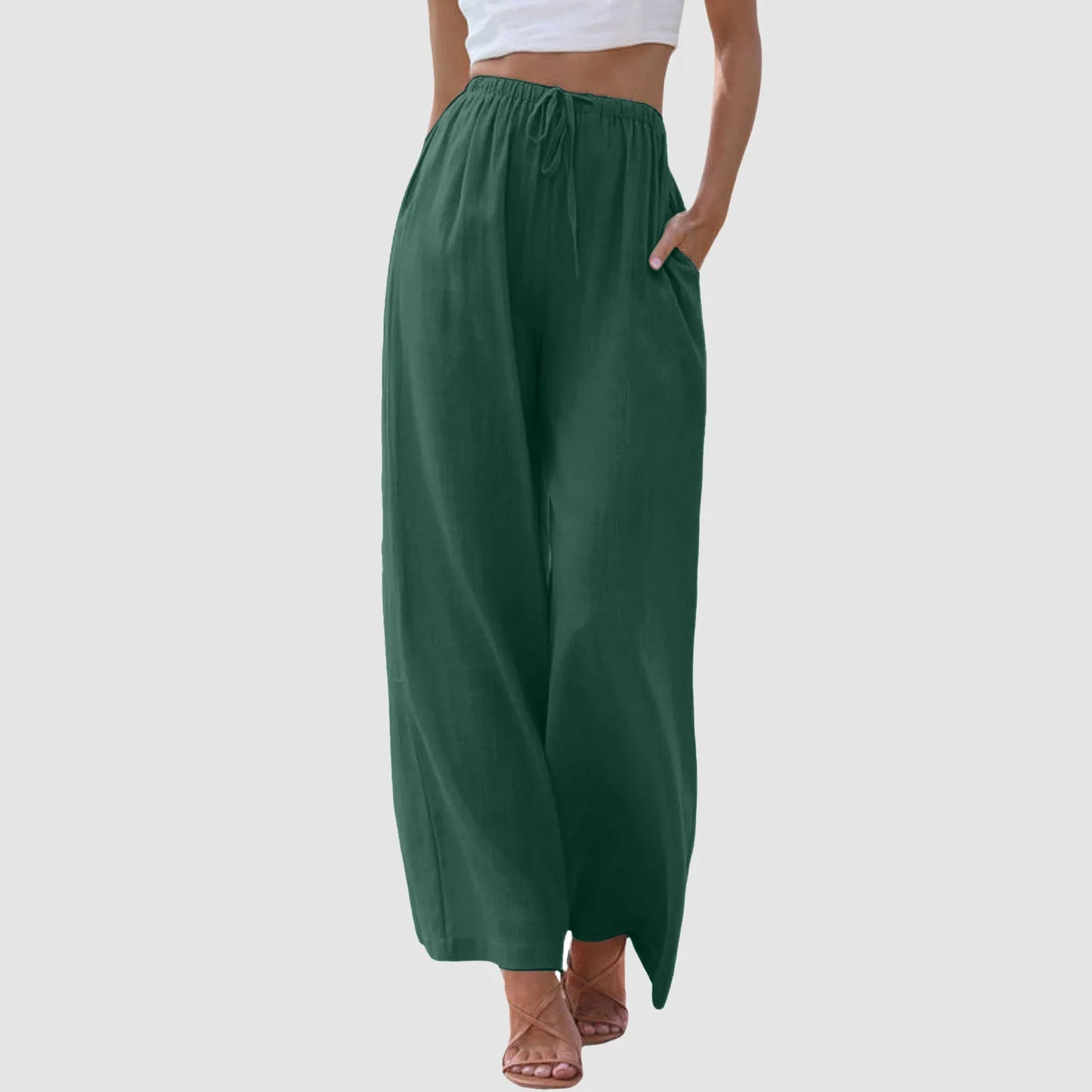 Lenoir™ | High-Waisted Wide-Leg Trousers
