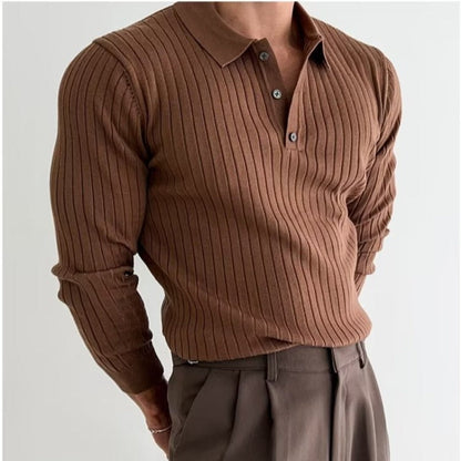 Reykjavik™ | Knitted Polo Sweater in Tricot