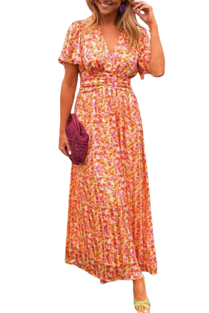 Sandra™ | Elegant Maxi Dress with V-Neck